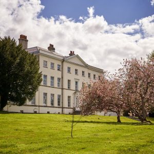 A left hand side view of Padworth College