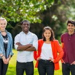 Students smiling